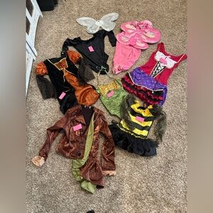 Girls Costume bundle. Misc Sizes. Butterfly, Bee, Dresses, Jacket & One Pieces.